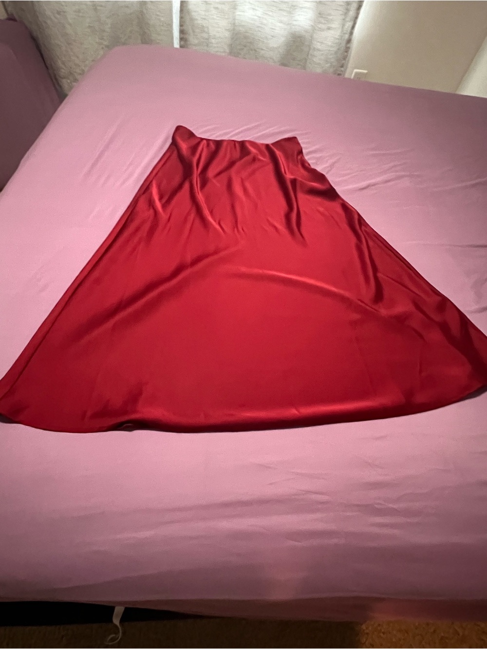 Satin skirt
